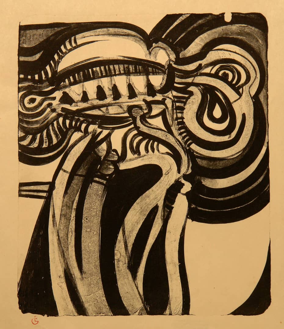 S/t, 1965-70. De la serie “Con el rayo”, litografía, 50 x 70 cm.