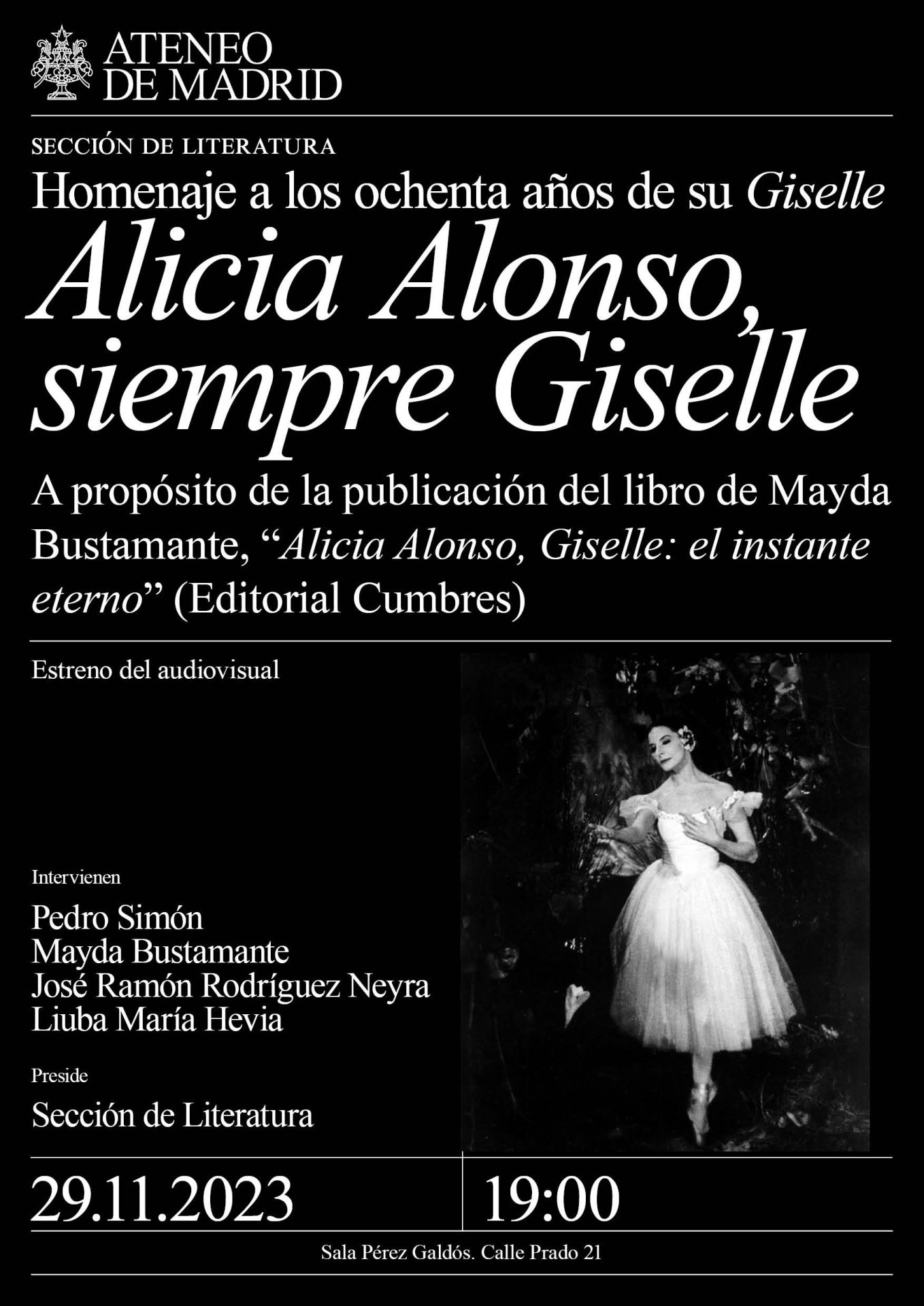 homenaje a Alicia Alonso en Madrid