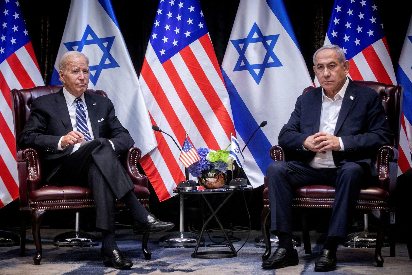 El presidente Joe Biden durante un encuentro con el primer ministro de Israel, Benjamín Netanyahu. Foto: CNN / Archivo.