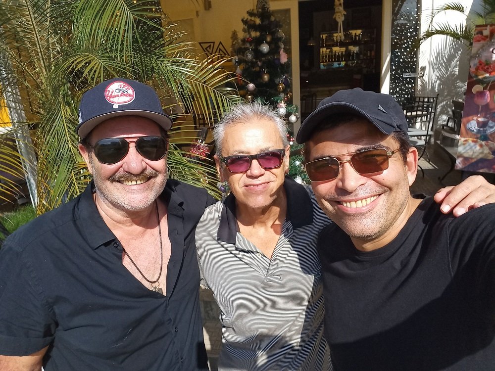 Encuentro con los actores protagónicos de “Fresa…”, Jorge Peugorría y Vladimir Cruz. La Habana, 2023. Foto: Cortesía del entrevistado.