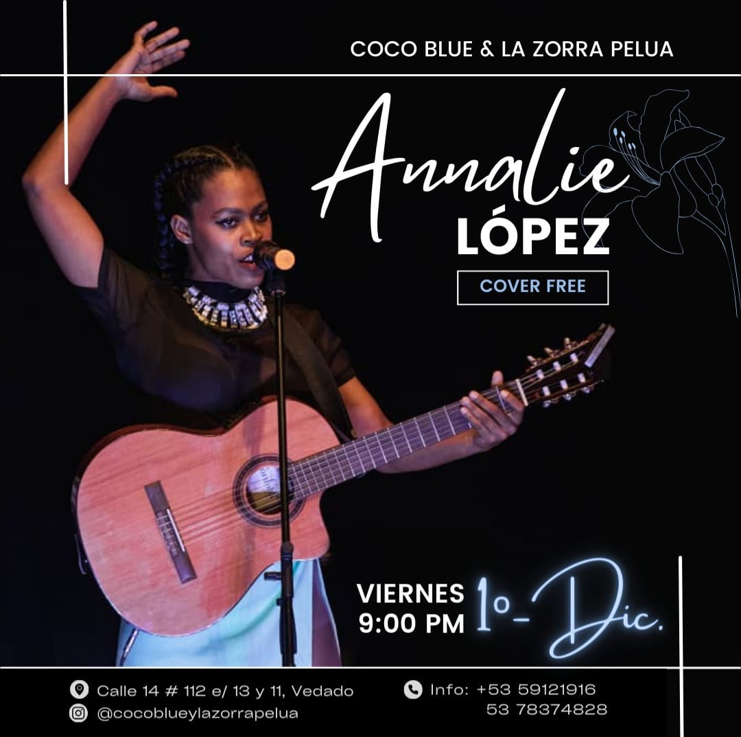 Annalie López en concierto