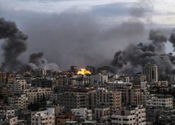 Gaza bombardeada. Foto: EFE.