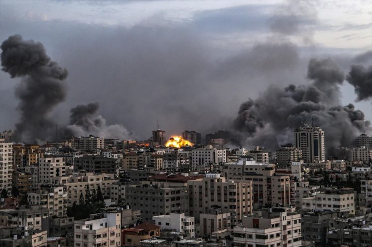 Gaza bombardeada. Foto: EFE.