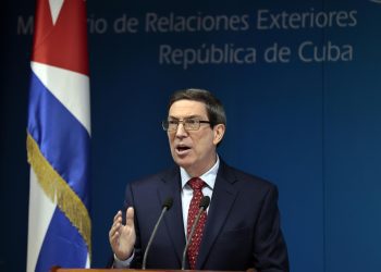 El canciller cubano, Bruno Rodríguez. Foto: EFE.