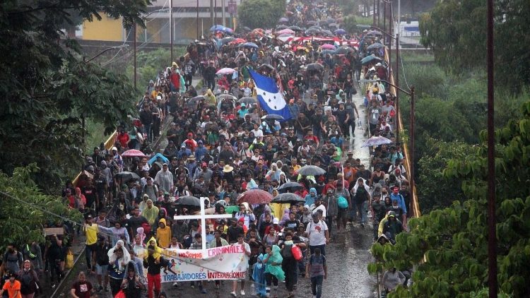 Nueva caravana de migrantes en México. Foto: France 24.