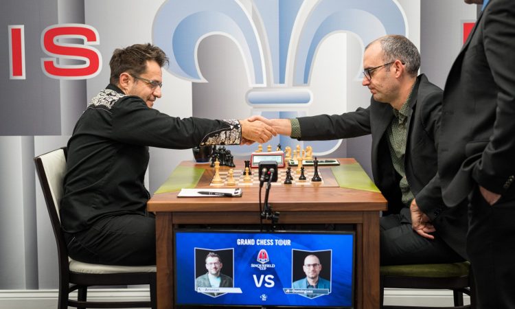 Leinier y Aronian pactan las tablas en el Copa Sinquefield. Foto: Lennart Ootes.