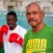 El campeón mundial de boxeo Rolando Garbey (der), fallecido en La Habana el 16 de diciembre de 2023. Foto: Inder / Archivo.