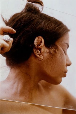 Ana Mendieta. Face series, 1972. Self-portraits against glass. Photo: Wikiart