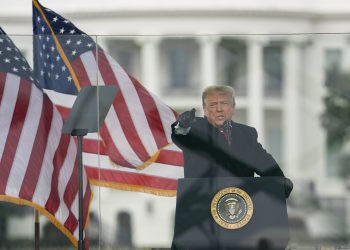 Trump el 6 de enero. Foto: AP.