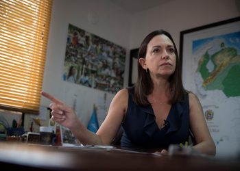 La opositora venezolana María Corina Machado. Foto: EFE.