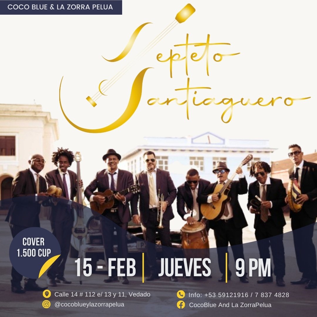15 Feb, Septeto Santiaguero, Coco Blue