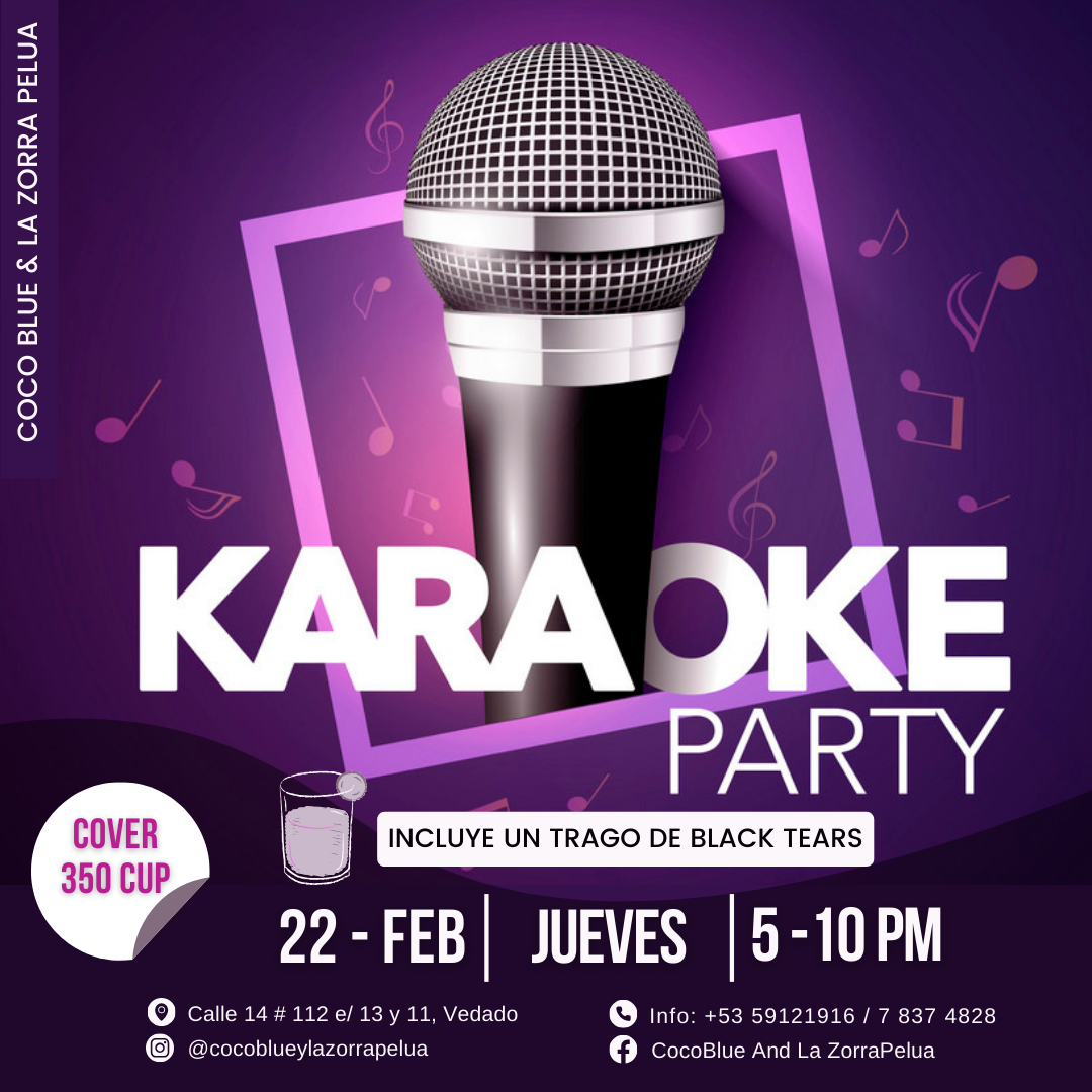 22 Feb, Karaoke party, Coco Blue