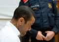 Dani Alves durante el juicio por violación en Barcelona. Foto: Europa Press vía Getty Images.