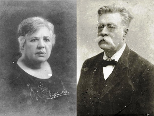 Elvira Cape y Emilio Bacardí.