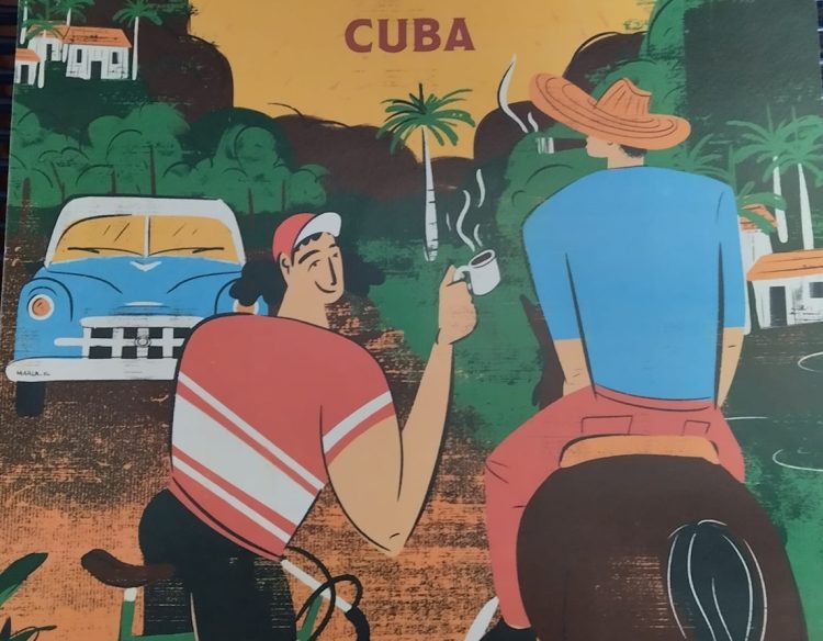 Cartel de la carrera ciclo-turística Eroica para su debut en Cuba. Imagen: L'Eroica / Facebook.
