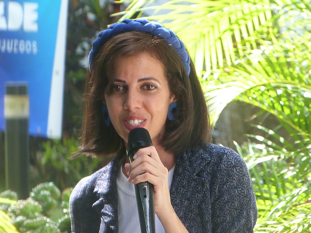 Katia Sánchez, organizadora y anfitriona principal del festival. Foto: Ángel Marqués Dolz.