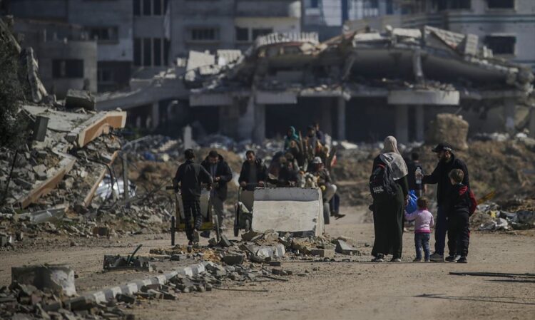 Los bombardeos de Israel en Gaza. Foto: EFE.