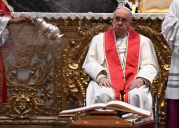 Francisco en el Vaticano, el 18 de marzo. Foto: MAURIZIO BRAMBATTI/EFE/EPA.