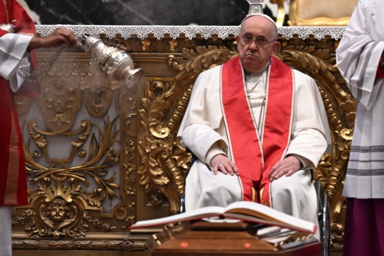 Francisco en el Vaticano, el 18 de marzo. Foto: MAURIZIO BRAMBATTI/EFE/EPA.