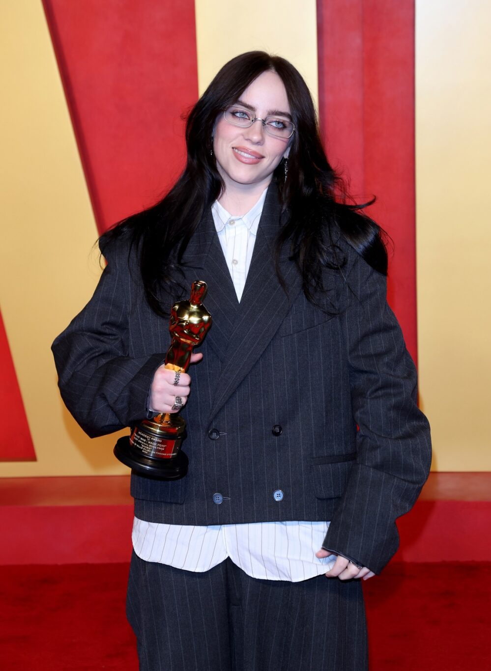 Billie Eilish ganó el Oscar a Mejor Canción Original por 'What Was I Made For?' de 'Barbie'. Foto: EFE/EPA/Nina Prommer.  