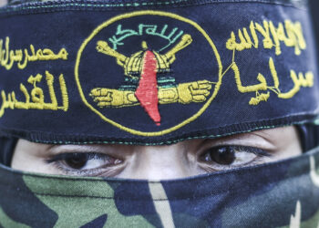 Miembro de la Yijad islámica durante una demostración contra Israel un día antes de los ataques de Hamás y el comienzo del conflicto. Foto: Europa Press/Mahmoud Issa.