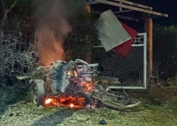 Explosión de carro bomba en Miranda, Cauca, Colombia. Foto: AFP.