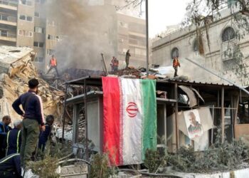 Consulado iraní en Damasco luego del ataque israelí Foto. Reuters