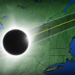 Parte de la trayectoria del eclispe total de Sol. Foto: WPTZ.