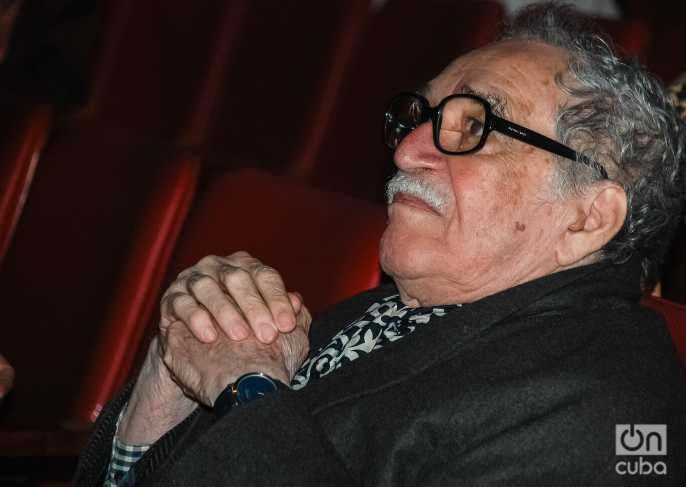 Gabriel García Márquez en el Karl Marx, durante el Festival Internacional del Nuevo Cine Latinoamericano de diciembre de 2009. Foto: Kaloian.