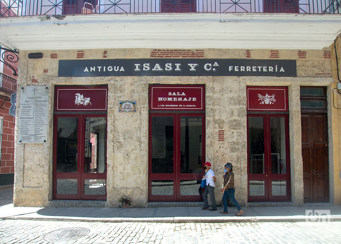 Museo de los Bomberos, en la calle Mercaderes # 162, esquina Lamparilla. Foto: Otmaro Rodríguez.