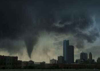 Tornado en Oklahoma. Foto: Newsweek.