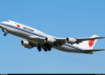 Avión de la aerolínea Air China. Foto: flightradar24.com / Archivo.