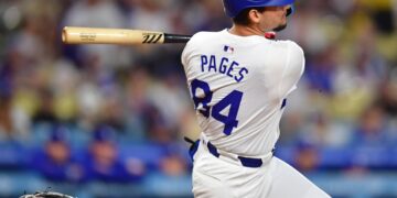 El cubano Andy Pagés, novato de Los Angeles Dodgers en la MLB. Foto: nbcsports.com / Archivo.