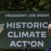 El presidente Joe Biden habla durante la celebración por el Día de la Tierra en el Parque Nacional Prince William, en Estados Unidos. Foto: Shawn Thew / POOL / EFE.