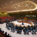 Sesión de emergencia del Consejo de Seguridad de la ONU, el 14 de abril de 2024, tras el ataque iraní a Israel. Foto: Stephani Spindel / EFE.