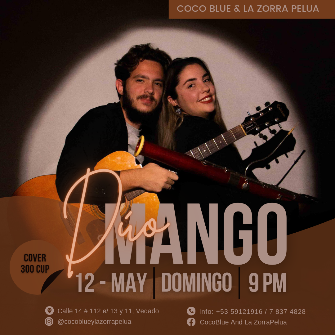 12 mayo, Dúo Mango_Coco Blue