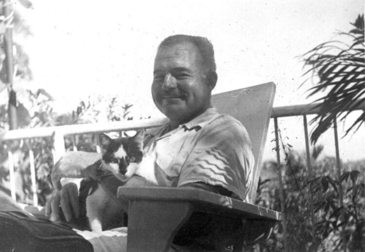 Hemingway en Finca Vigía. Foto tomada de Hemingway-Pfeiffer Museum & Educational Center.
