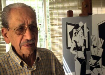 El pintor cubano Adigio Benítez (1924-2013) Foto: Universidad Central de Las Villas / Archivo.