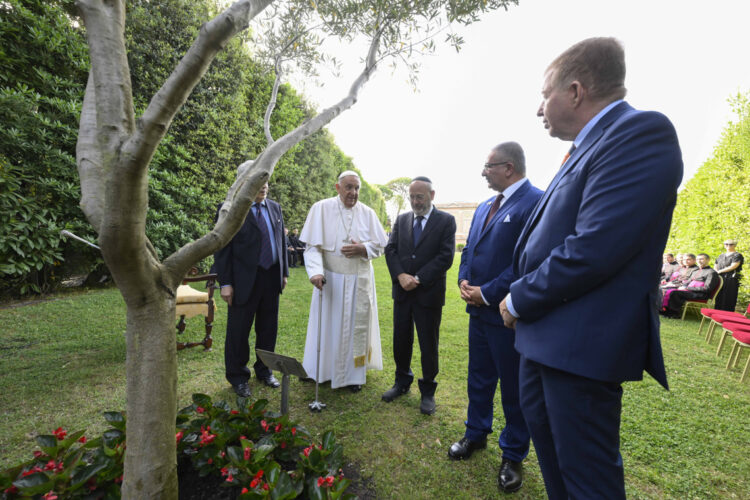 El papa Francisco pidió este viernes un alto el fuego en Gaza y trabajar por una "paz duradera". Foto:  EFE/ Oficina de prensa del Vaticano.