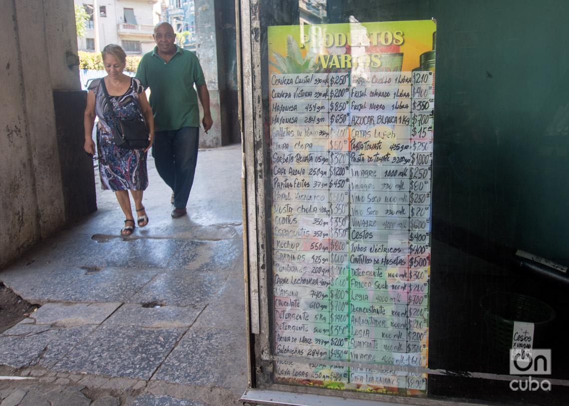 Precios en La Habana, el 4 de junio de 2024. Foto: Otmaro Rodríguez.