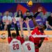 El equipo cubano de voleibol no encontró vías para hacer daño al potente cuadro polaco en el cierre de la etapa clasificatoria de la Liga de Naciones 2024. Foto: Volleyball World.