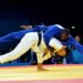 Iván Silva (judogi azul) no pudo superar la primera ronda en los Juegos Olímpicos de París. Foto: Ricardo López Hevia.