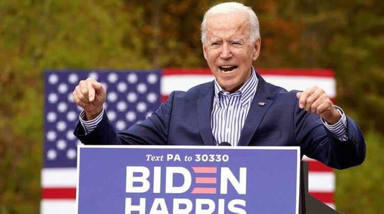 Joe Biden en plena campaña electoral. Foto: Efe.