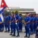 Delegación cubana a Paris 2024 abanderada este martes en La Habana. Foto: X/Miguel Díaz-Canel.