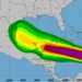 Gráfico de los vientos del huracán Beryl. Gráfico: Centro Nacional de Huracanes de Estados Unidos.