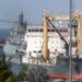 Buque de la Armada de Rusia 'Académico Pashin' (frente) y la fragata 'Almirante Gorshkov', en el puerto de La Guaira. (Venezuela). Foto: Ronald Peña/EFE.