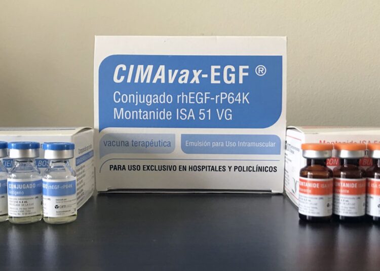 Vacuna terapéutica cubana contra el cáncer de pulmón CIMAvax-EGF. Foto: cubamedic.net / Archivo.