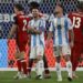 Messi y Mac Allister en el partido contra Canadá, en New Jersey. Foto: CJ GUNTHER/EFE/EPA.