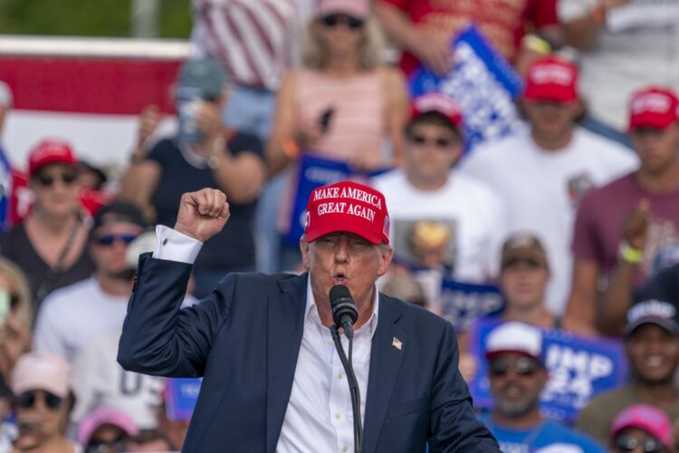 Trump durante un acto en Virginia, el 28 junio. Foto: SHAWN THEW/EFE/EPA.