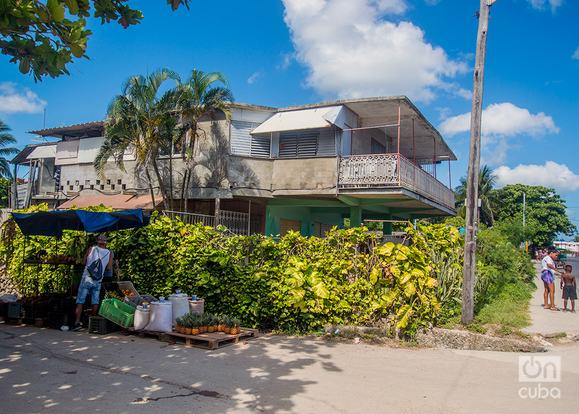 Vendedor de productos agrícolas en Guanabo. Foto: Otmaro Rodríguez.